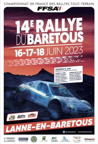 affiche 14è rallye du Barétous